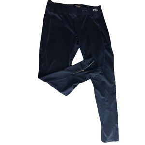 Women Plus XL Fila Sport Black Stretch Leggin WorkOut Pant PullOn EasyOff Zipper